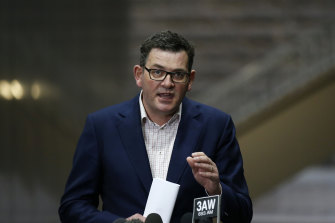  Victorian Premier Daniel Andrews on Thursday.