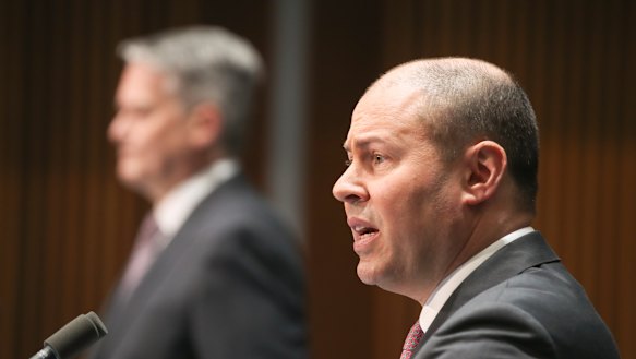 Treasurer Josh Frydenberg: "This is a half a billion improvement from what was estimated in terms of the deficit, but a $93 billion deterioration forecast [from] the end of the last year."