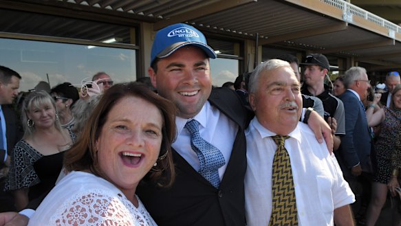 Put your house on it: Richard Litt with Castelvecchio's owners Ottavio and Wendy Galletta.