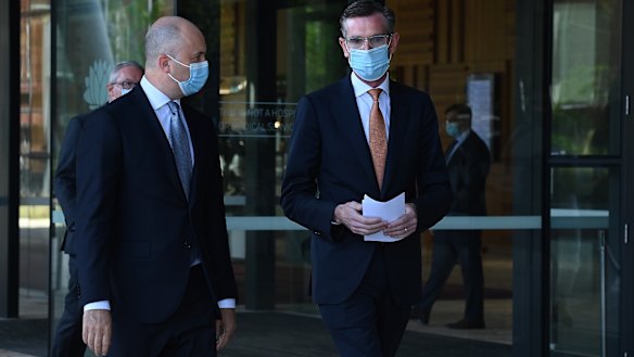 NSW Treasurer Matt Kean and Premier Dominic Perrottet.