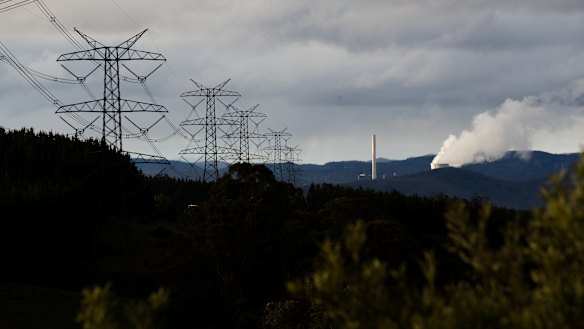 Out with the old: The Mount Piper coal-fired power plant near Lithgow, in June 2020.