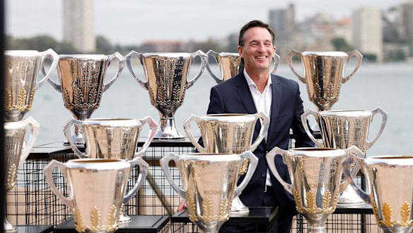 Andrew Dillon in Sydney ahead of the start of the AFL season.