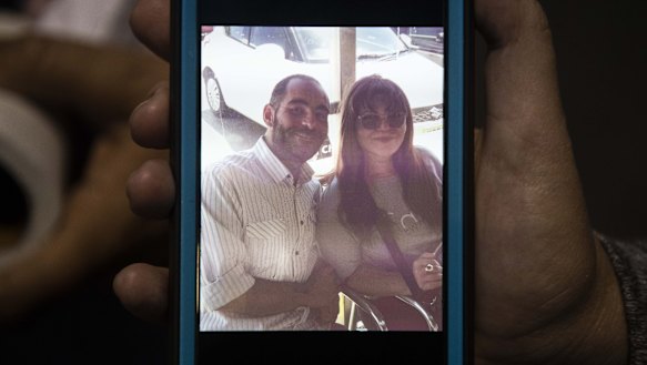 Hussain Al-Umari (left) pictured with his mother Janna Ezat. Hussain is feared dead.