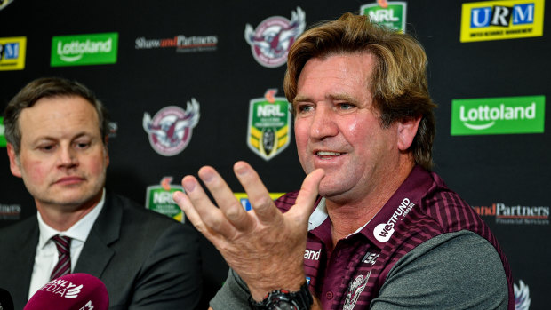 One of a kind: Des Hasler has been likened to a mad scientist by his Manly players.