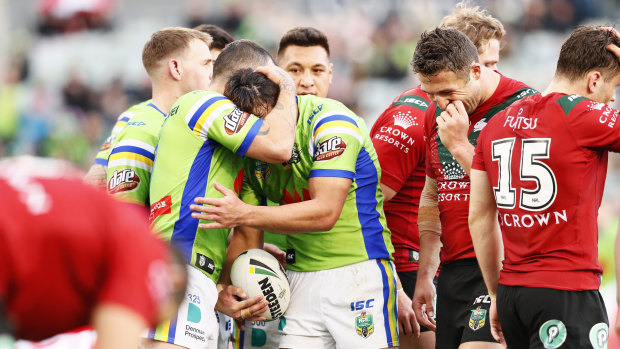 The Canberra Raiders knocked over the Bunnies.