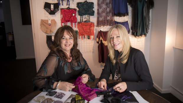 Helen Anderson ( left ) and Lara Brockhurst are selling to top global stores. 