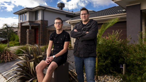 Dean Pearson (left) and Lucas Gilbee aren't staying in Cranbourne East much longer.