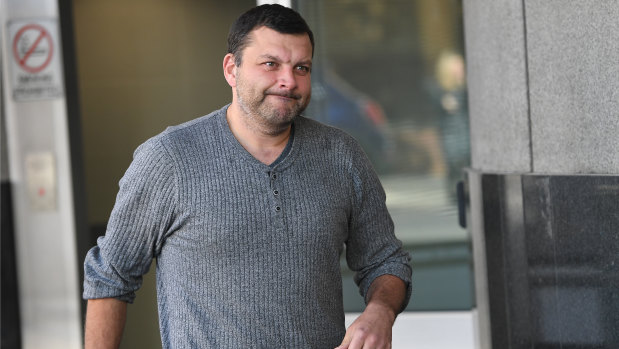 Seb Monsour leaves the police watch house in Brisbane, Friday, June 22, 2018. 