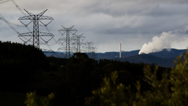 Out with the old: The Mount Piper coal-fired power plant near Lithgow, in June 2020.