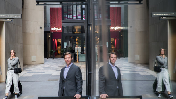 Next Hotel Melbourne general manager David Ness. His hotel was due to open Grand Final weekend last year; it finally opened its doors in March.