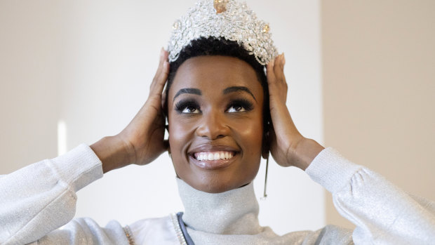 Miss Universe 2019 Zozibini Tunzi, of South Africa.