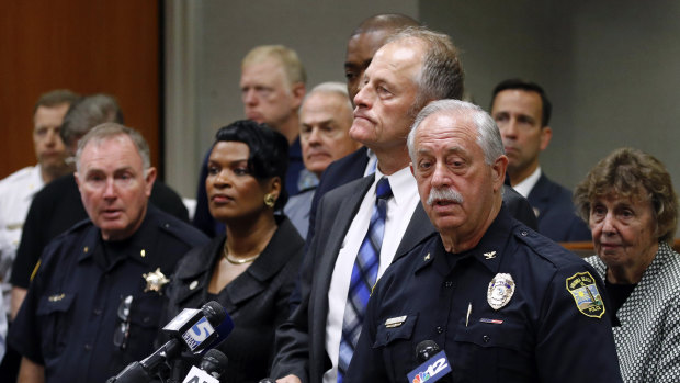 Virginia Beach Police Chief James Cervera speaks at a news conference on the mass shooting in Virginia Beach.