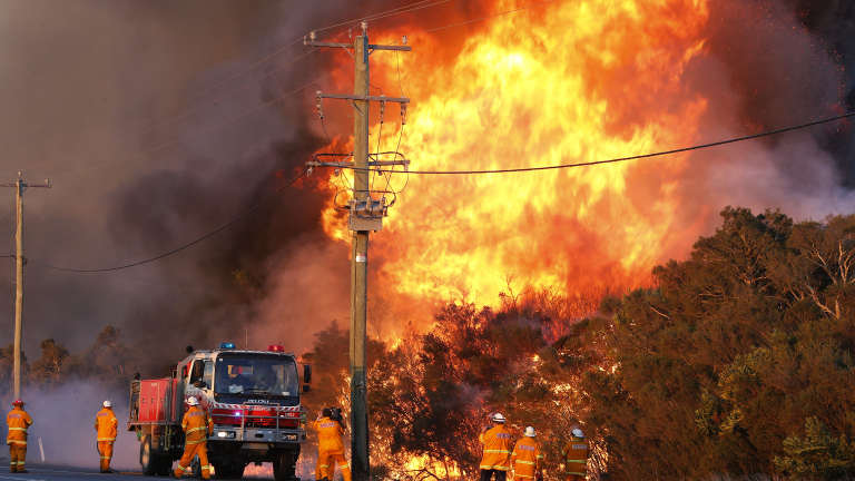 Fire-hit regions along the coast, such as near Salt Ash in the Hunter, may get some rain relief by next weekend.