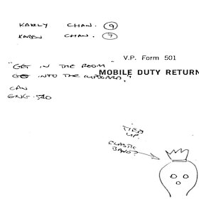 A drawing one of Karmein Chan’s sisters did for Rod Phillips, the first officer on the scene.