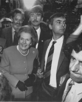 Mrs Thatcher "booed and jostled" by protesters