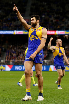 Josh Kennedy salutes one more time.