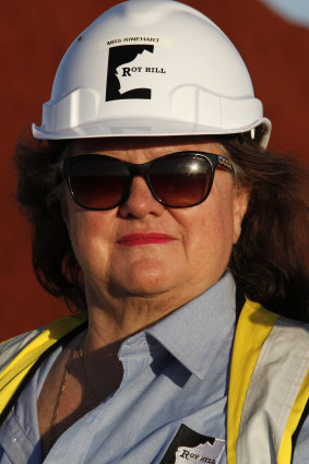 Gina Rinehart is taking on the scammers.