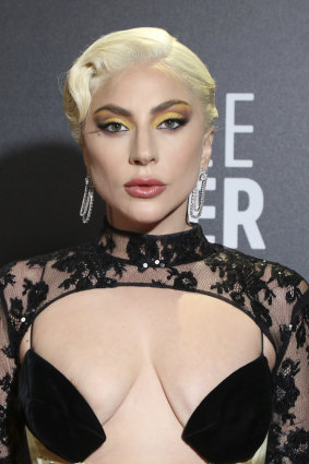 Lady Gaga in Gucci attends the Critics Choice Awards on March 13, 2022.
