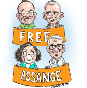 Friends of Assange (but not necessarily each other).