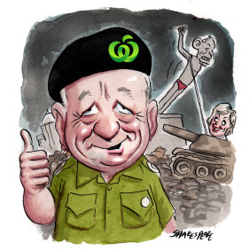 Roger Corbett says "nothing went wrong" in Tony Abbott's failed Warringah campaign. Illustration: John Shakespeare