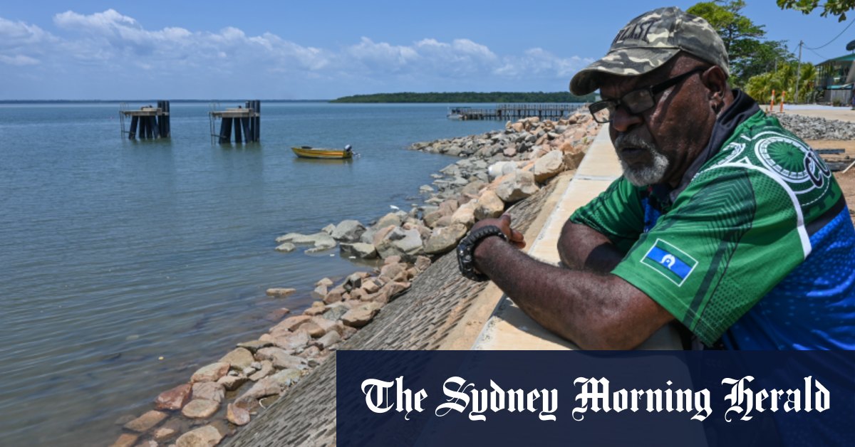 Torres Strait islanders plead for climate action as government builds seawall - Sydney Morning Herald