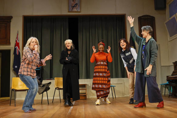 Speaking his words: the cast of Melbourne Theatre Company’s Heartbreak Choir.