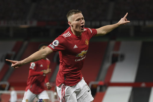 Scott McTominay scored twice in the first three minutes in Manchester United's rout of Leeds.
