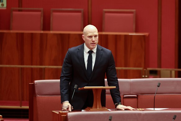 Independent senator David Pocock.
