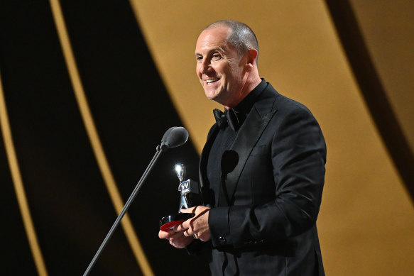 Larry Emdur at the 64th Logie Awards.