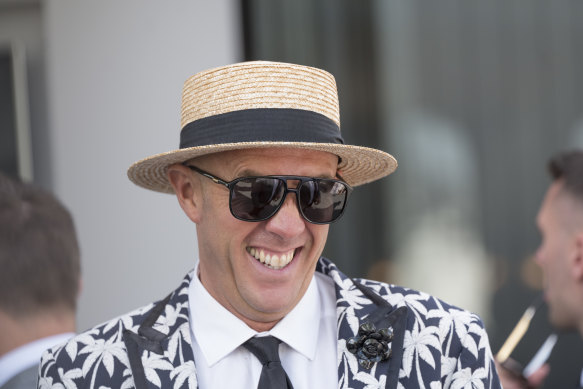 Mitch Catlin, pictured in the Lexus marquee on Derby Day, 2018.