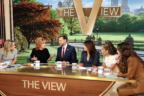 Vice President JD Vance during an appearance on “The View” in New York.