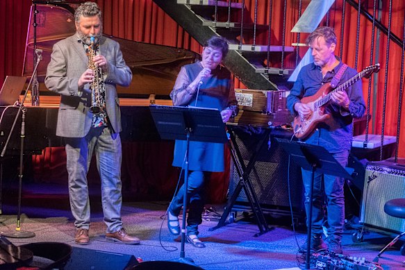 Mirko Guerrini, Ilaria Crociani and Stephen Magnusson at The JazzLab on May 7.