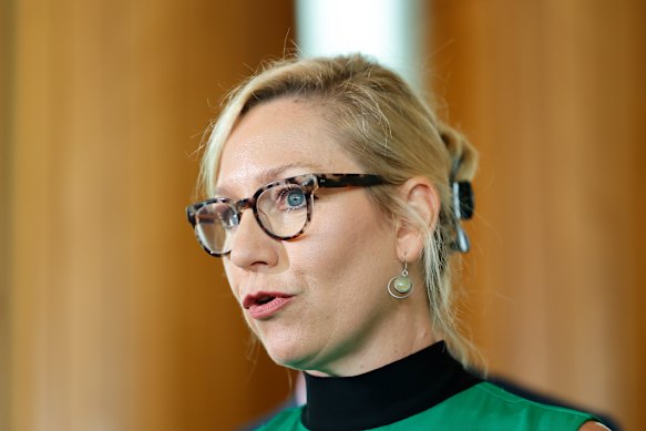Greens leader Larissa Waters was among the senators pushing for a review. 