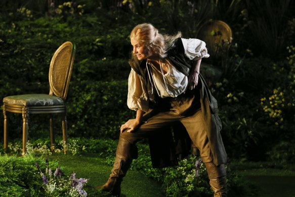 Nuttall and Miller-Heidke collaborated with Phillips on As You Like It for MTC. (Pictured: Christie Whelan Browne as Rosalind.)