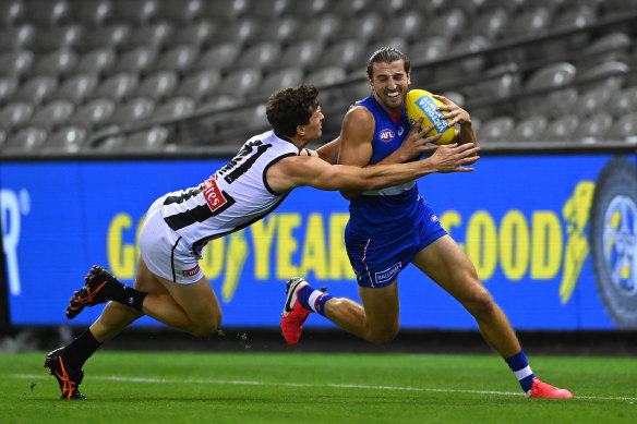 Marcus Bontempelli's start as Bulldogs captain has been unusual.