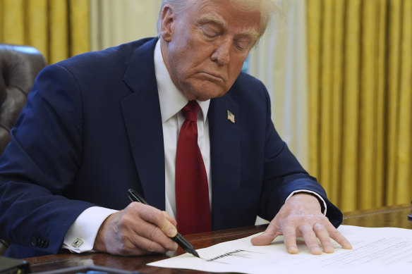 Trump signs a memorandum on aviation safety he claimed would end diversity policies and make aviation safer.