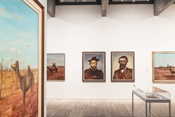 The 27 Kelly paintings are displayed at the Art Gallery of NSW in the same order as first shown by Nolan in 1948.