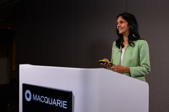 Macquarie CEO Shemara Wikramanayake wants better frameworks for investment in decarbonisation across the board. . 