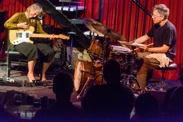 Jess Green and Dylan van der Schyff performing at The JazzLab on Monday.