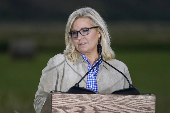 Republican Liz Cheney after her primary election loss in Jackson, Wyoming.