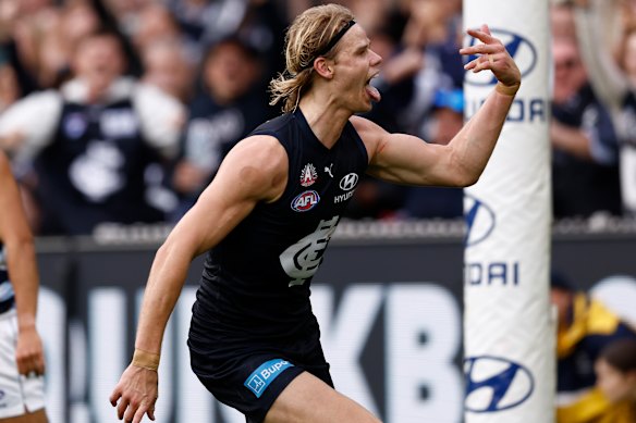 Tom De Koning has stamped his authority on the game, with a first half goal and stoppage dominance.