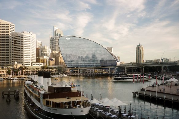 Renders of the Marriott International-managed W Sydney hotel, due to open this year at Darling Harbour