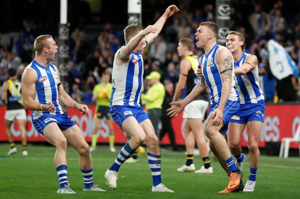 That winning feeling: Cameron Zurhaar celebrates.