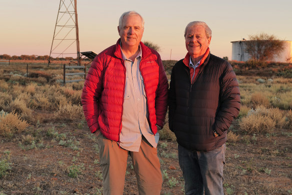 Martin with friend Ken Duncan.