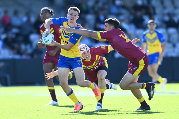 Galvin as a schoolboy playing for NSW City against Country.