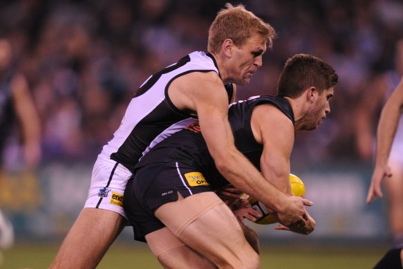 Kane Cornes was one of the AFL’s best taggers during his career.