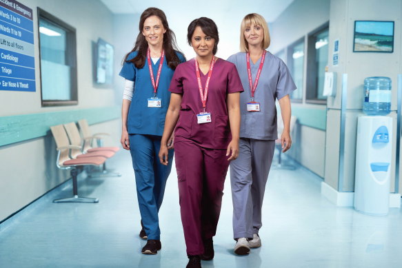 Lara Pulver, Parminder Nagra and Lisa McGrillis star in Maternal.