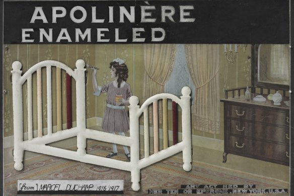 Duchamp's Apolinère Enameled, 1916-17.