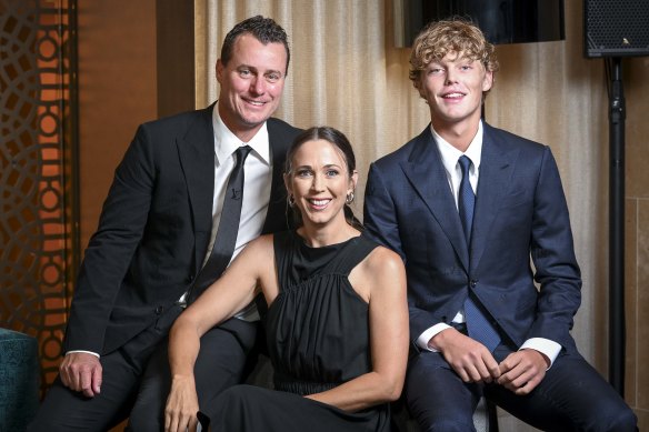 The Hewitts: Lleyton, Bec and Cruz.