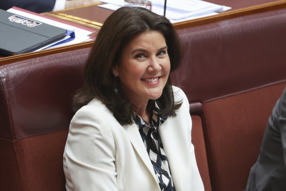 Senator Jane Hume during question time in September.